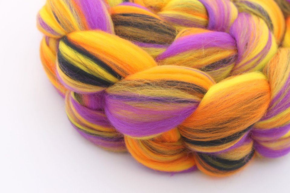 Merino Roving / Combed Top - Spinning Fiber - Custom Blended - The 13th Floor