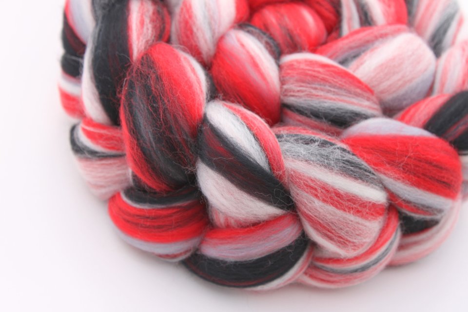 Merino Roving / Combed Top - Spinning Fiber - Custom Blended - House Of Cards