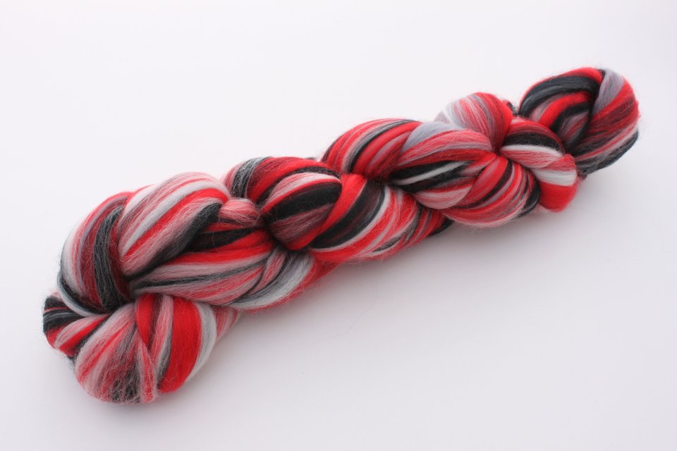 Merino Roving / Combed Top - Spinning Fiber - Custom Blended - House Of Cards