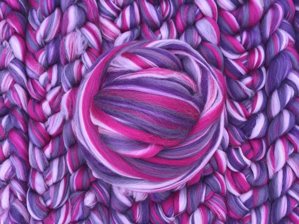 Blended Roving / Combed Top | Merino | Cheshire Cat