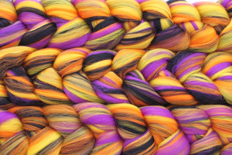Merino Roving / Combed Top - Spinning Fiber - Custom Blended - The 13th Floor