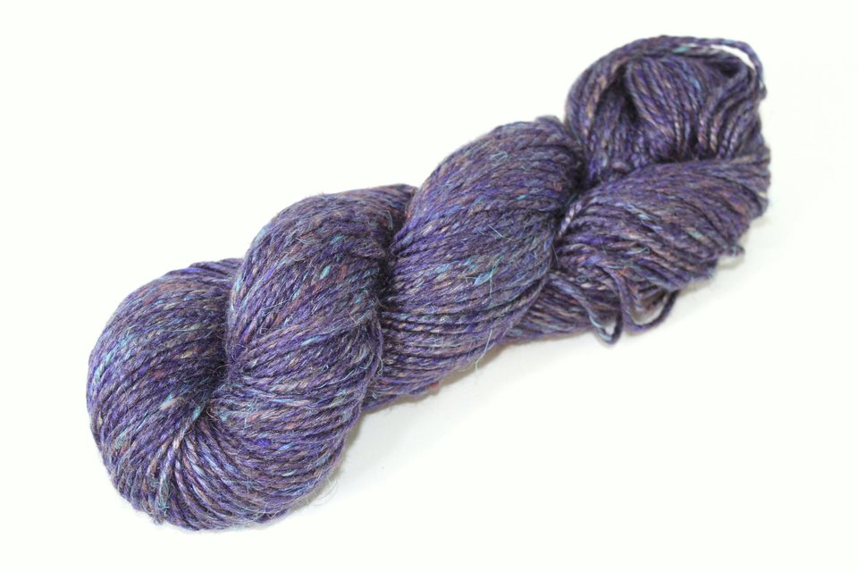 Blended Roving / Top | Merino / Flax / Muga Silk / Tussah Silk | Galaxy