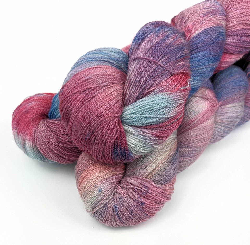 Hand Dyed / Painted Yarn | Lace Weight | Merino / Silk | Rocket