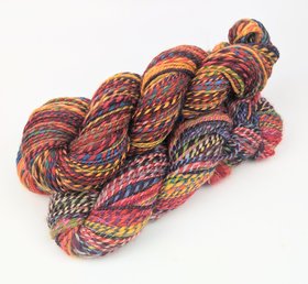 Handspun Yarn | Merino / Cashmere / Silk | Over The Rainbow
