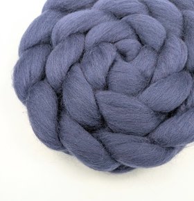 Commercially Dyed Roving | Corriedale | Navy Blue