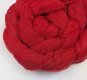 Commercially Dyed Roving | Nylon | Fire Engine Red