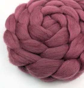 Commercially Dyed Roving | Corriedale | Rose