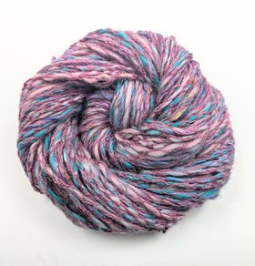 Handspun Yarn | Mixed Fibers / Silk | Handspun Crepe Yarn