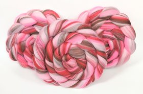 Blended Roving / Combed Top | Merino | Cherry Blossom