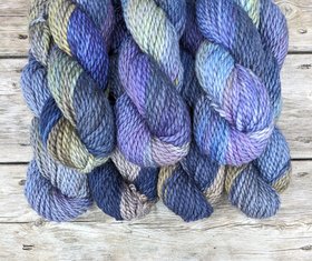 Hand Dyed. Hand Painted Yarn - Baby Alpaca / Merino - Titanium