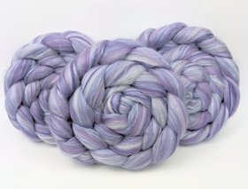 Merino Roving / Combed Top - Spinning Fiber - Custom Blended - Hyacinth