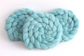 Alpaca / Merino Roving - Combed Top - Commercially Blended - Spinning Fiber - Poseidon
