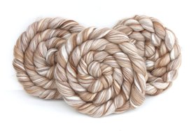 Blended Roving - Combed Top - Merino / Camel / Silk / Alpaca - Luxury Spinning Fiber