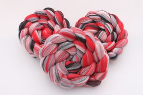 Merino Roving / Combed Top - Spinning Fiber - Custom Blended - House Of Cards